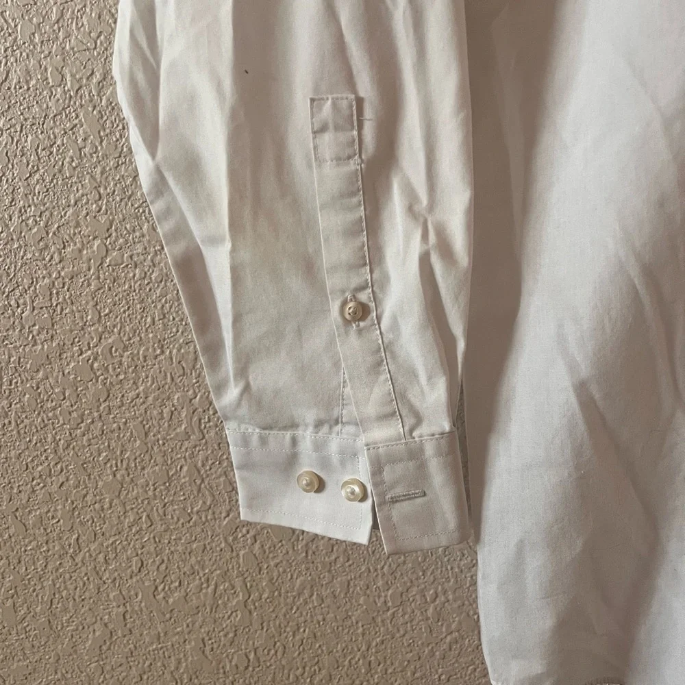 J.Ferrar White Collared Button Down - Slim Fit - Picture 4 of 8